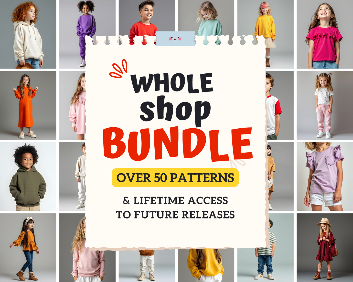 Sewing Bundle PDF - KIDS Sewing Patterns - Kids Sewing Tutorial - PDF Sewing Patterns - Indie Sewing Pattern - Age 0-10 Years