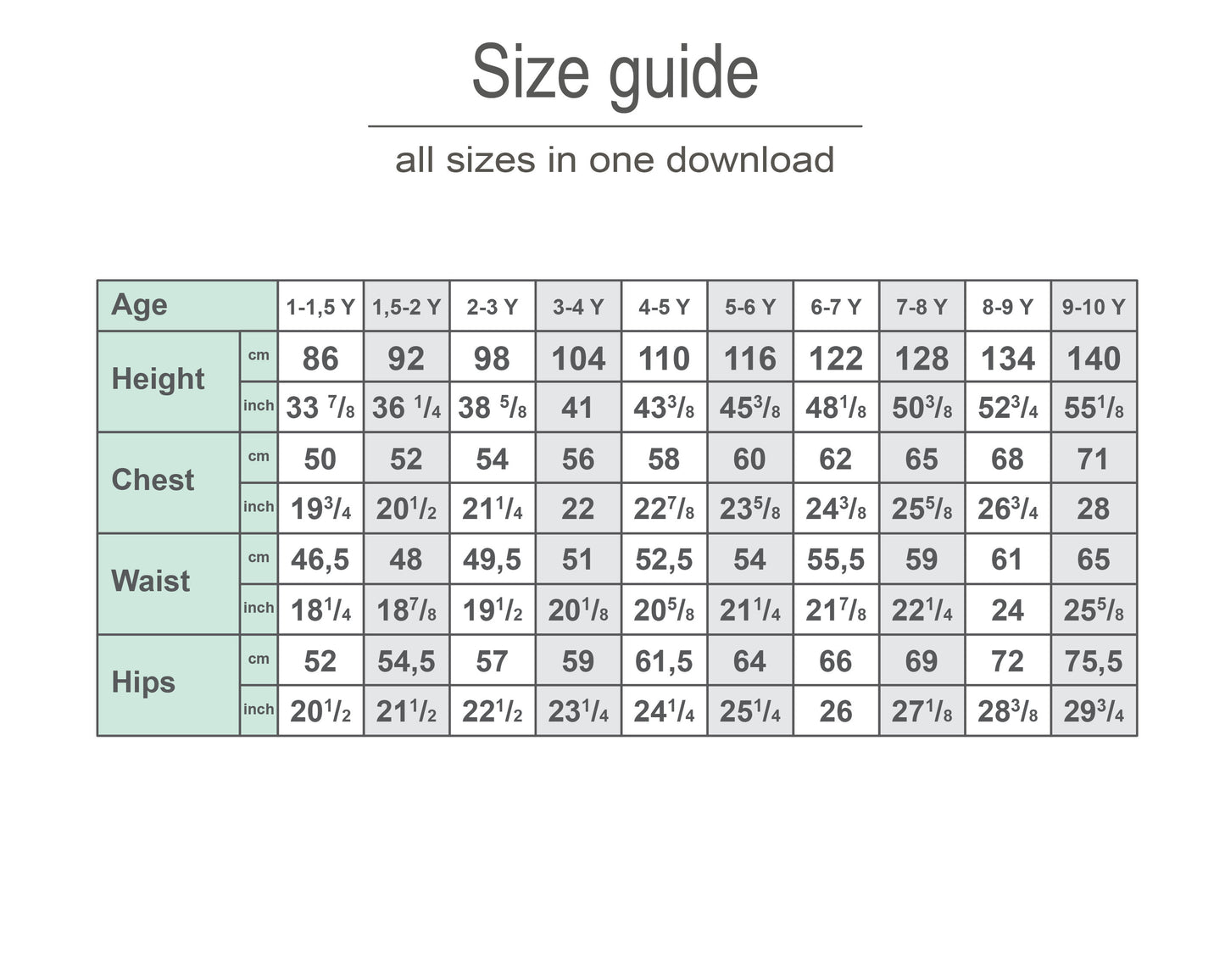 Kids T-Shirt PDF Sewing Pattern, Casual Top with Long, Short, and Cuffed Sleeves, Beginner Friendly Printable DIY Shirt for Girls and Boys