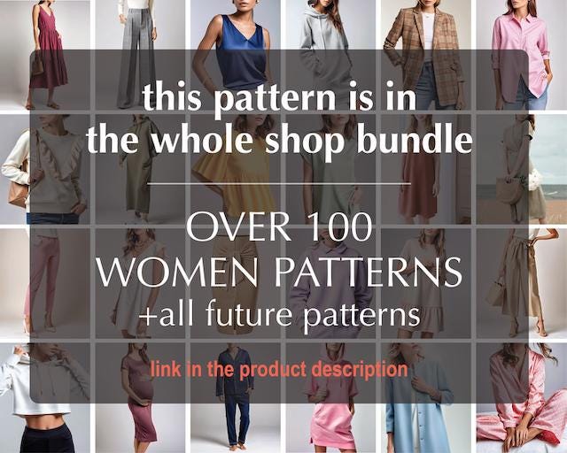 Pattern Sewing PDF Bundle - Pajama Set Sewing Patterns for Men and Women - Easy to Sew for Beginners PJ Pattern PDF - Sewing Tutorial