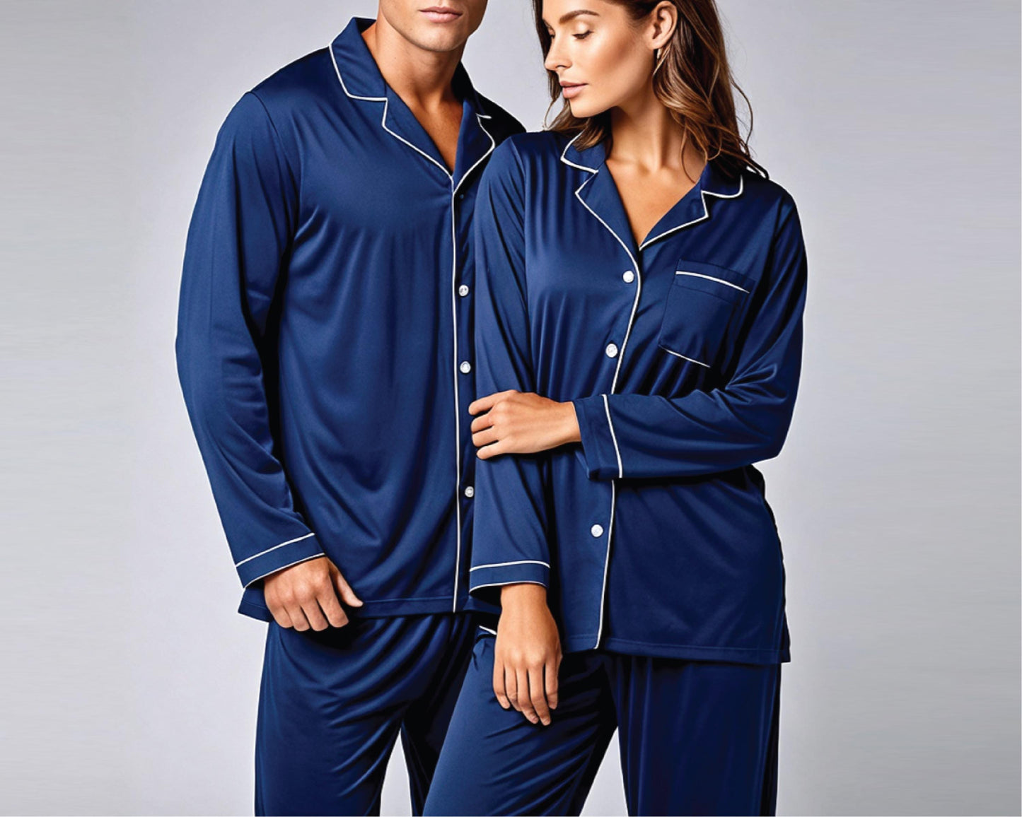 Family Pajama Set Sewing Pattern with Video, PDF Matching Pajamas for Men, Women, and Kids, Classic Button-Down PJs with Lapel Collar