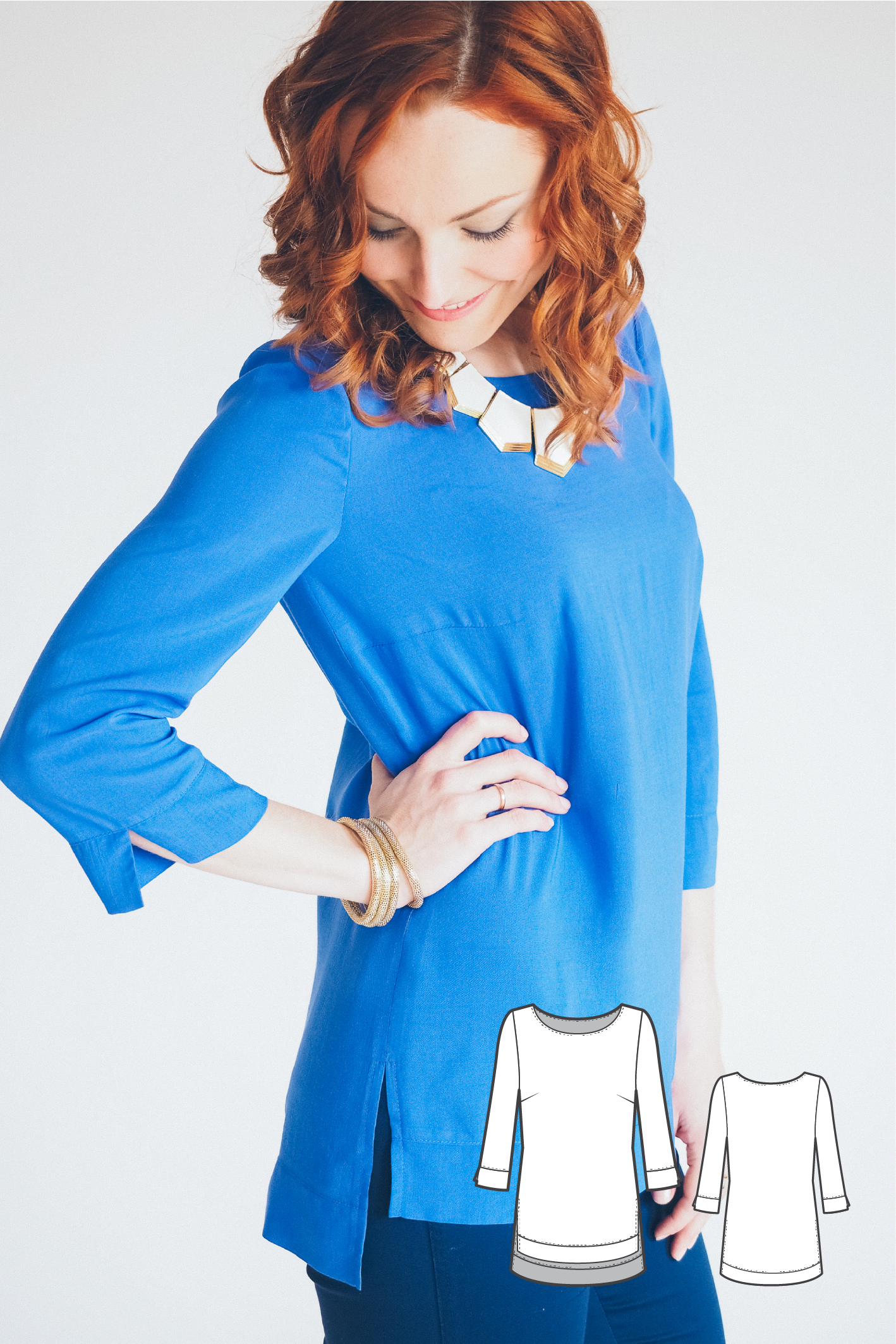 High Low Long Sleeve Top #1106