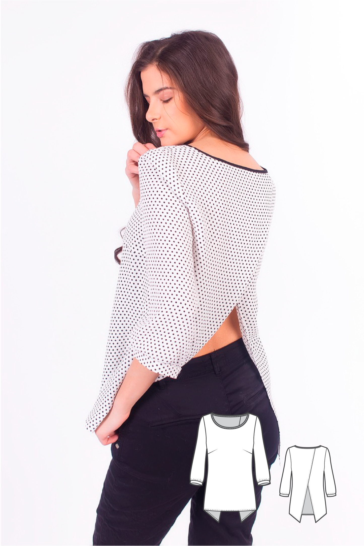 Top Patterns - Cross Back Top Pattern - Blouse Patterns - Sewing Tutorials - Blouse Sewing Patterns - Womens Sewing Patterns - Sew Easy