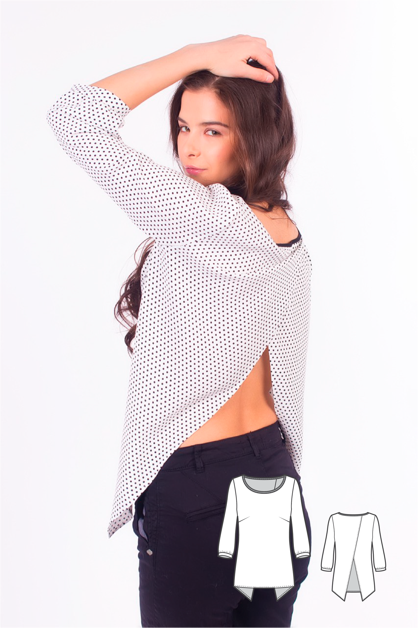 Top Patterns - Cross Back Top Pattern - Blouse Patterns - Sewing Tutorials - Blouse Sewing Patterns - Womens Sewing Patterns - Sew Easy