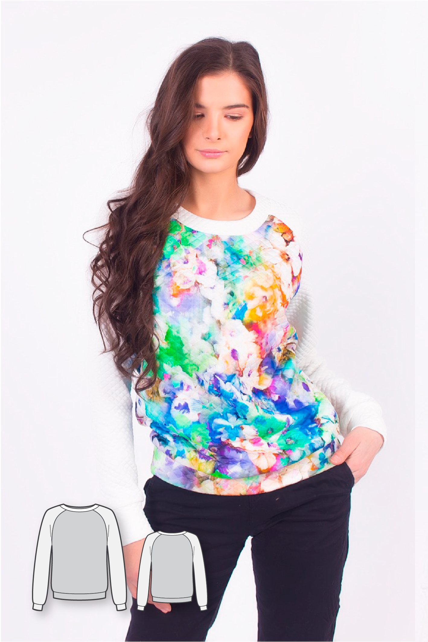Raglan Sleeve Sweatshirt #2122