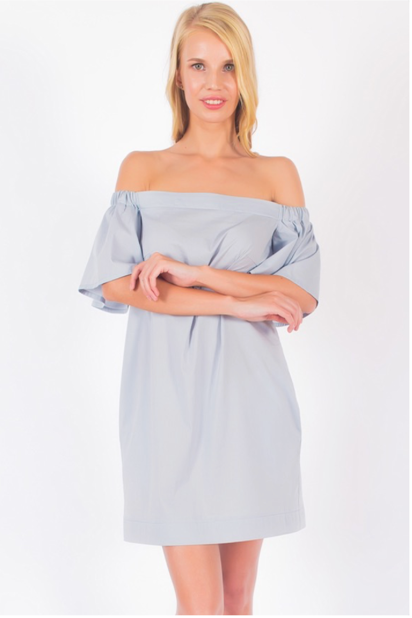 Off Shoulder Shirtdress #3101