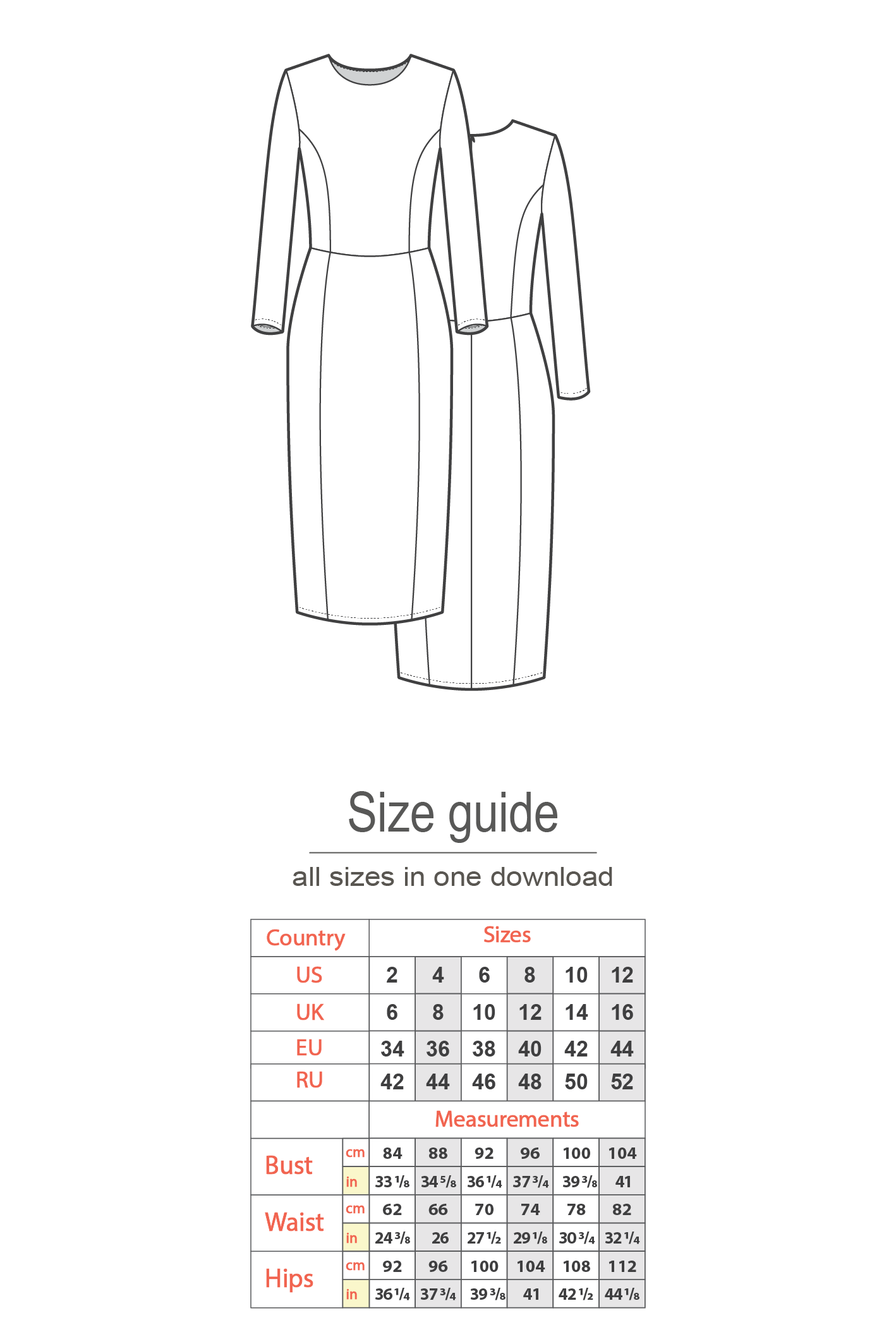 Long Sleeve Knit Dress #3107