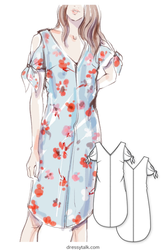 Open Shoulder Dress #4102