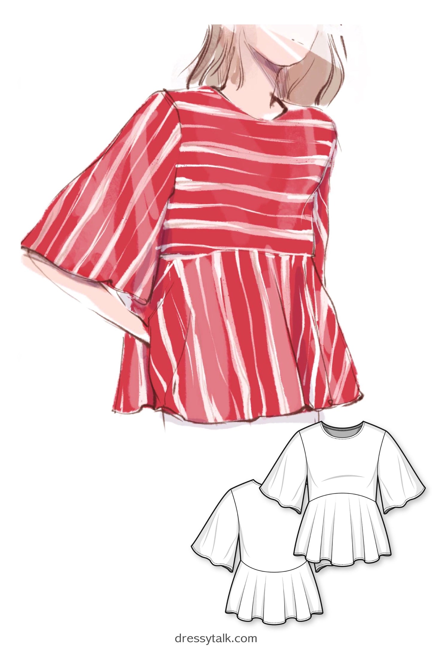 Flare Top #5107
