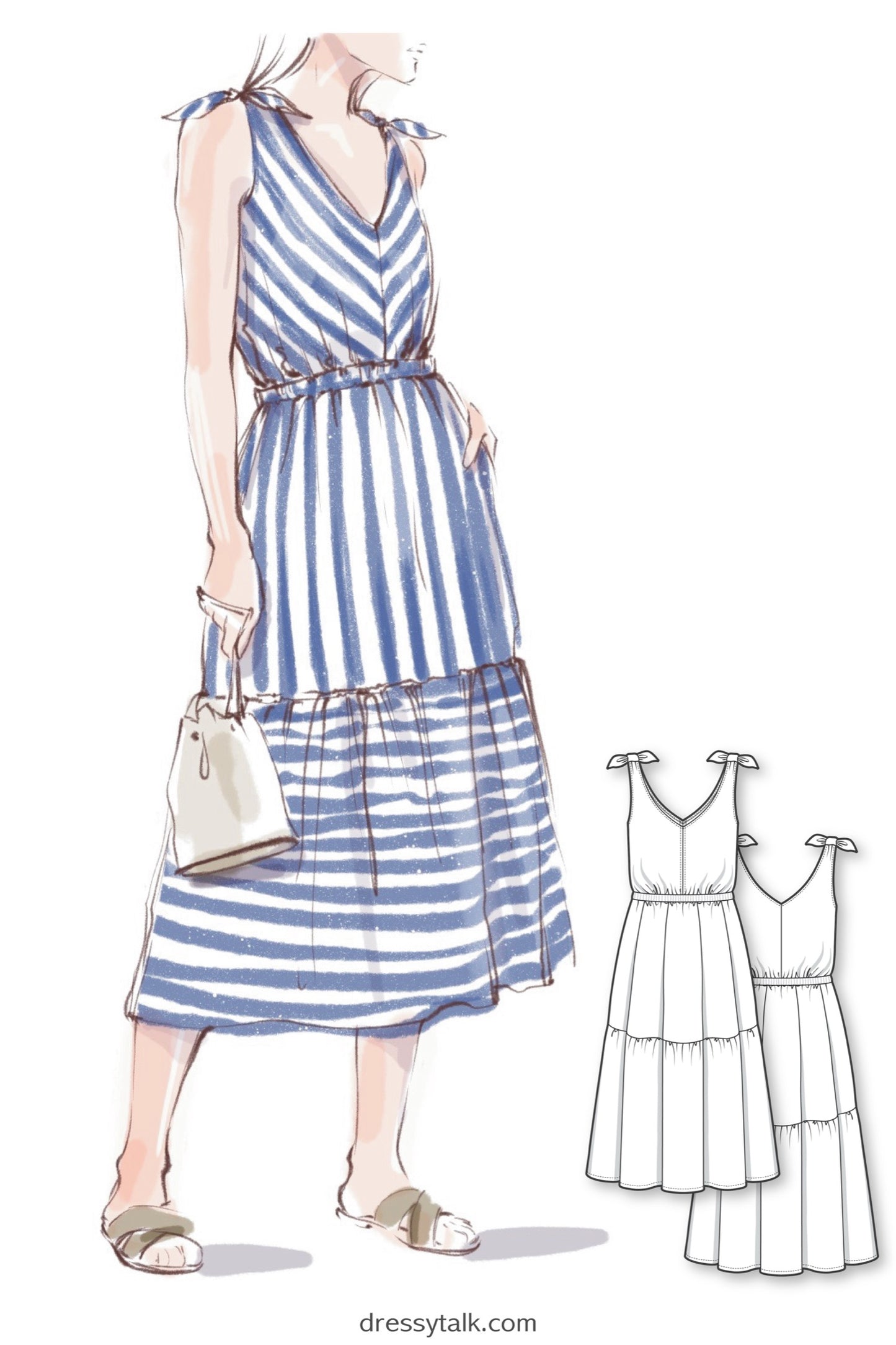 Midi Summer Dress #5109