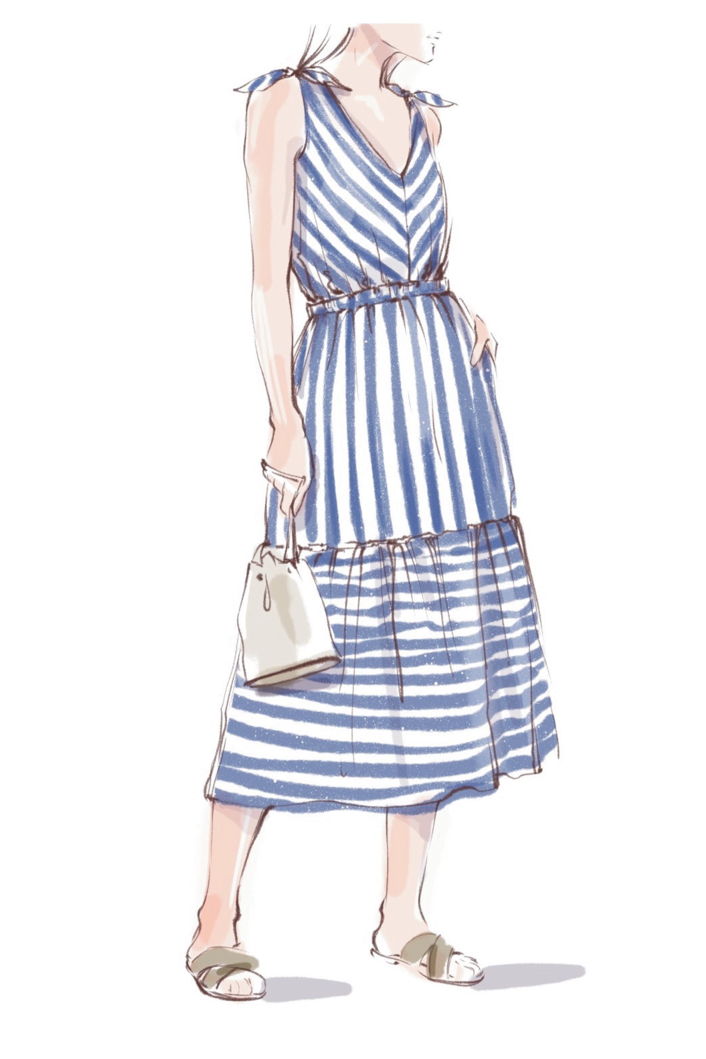 Midi Summer Dress #5109
