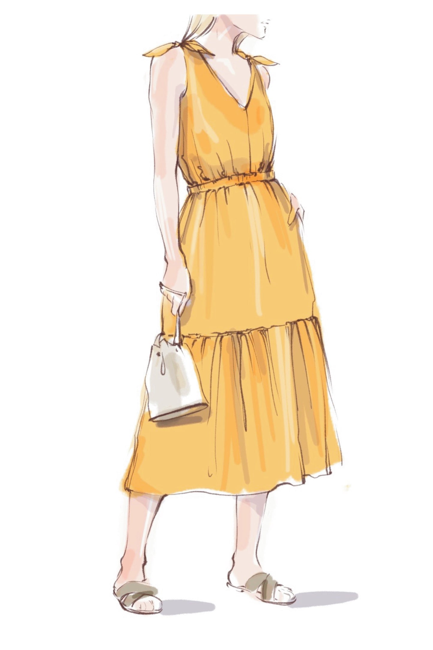 Midi Summer Dress #5109