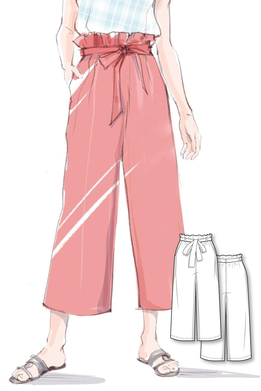 High Waist Ruffled Culottes Pattern #6007