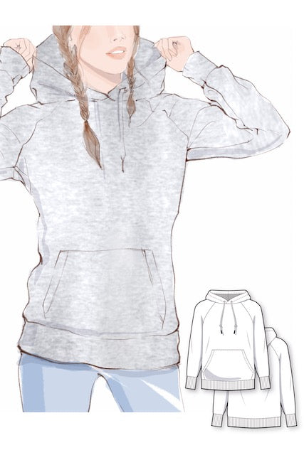 Classic raglan sleeve hoodie #6017