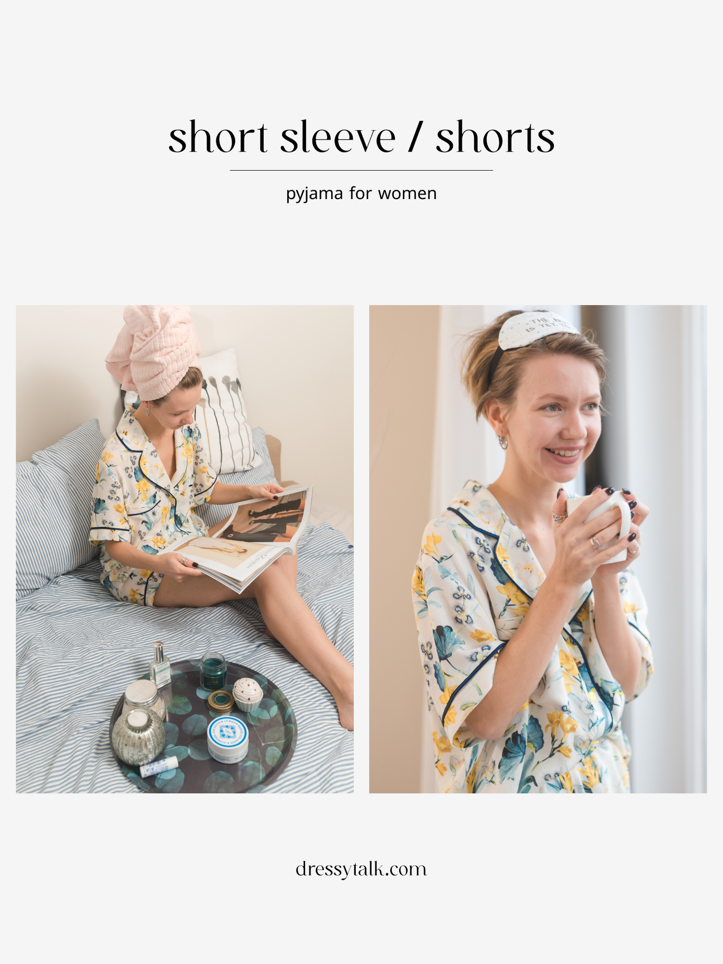 Video course: 4 pyjama patterns + step-by-step video tutorial