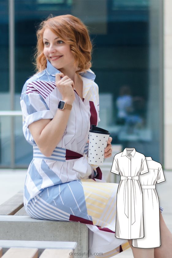 Oversized shirtdress  #5106