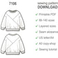 Color blocked sweatshirt with long sleeve and round neckline - PDF sewing pattern for girls and boys - age 1-10 years