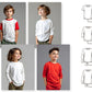 Boys and Girls T-Shirt PDF Sewing Pattern, Long and Short Sleeves, Easy DIY Beginner Pattern for Kids and Toddlers, Basic Casual Top