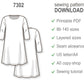 Girls A-Line T-Shirt Dress PDF Sewing Pattern, Long Sleeve Casual Basic Dress, DIY Beginner-Friendly Sewing Pattern for Kids