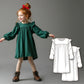 Girls A-Line Dress Sewing Pattern, DIY Long Puffed Sleeve Dress, Tiered Gathered Top, Beginner Friendly PDF for Kids