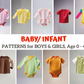 Sewing Bundle PDF - KIDS Sewing Patterns - Kids Sewing Tutorial - PDF Sewing Patterns - Indie Sewing Pattern - Age 0-10 Years