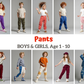 Sewing Bundle PDF - KIDS Sewing Patterns - Kids Sewing Tutorial - PDF Sewing Patterns - Indie Sewing Pattern - Age 0-10 Years
