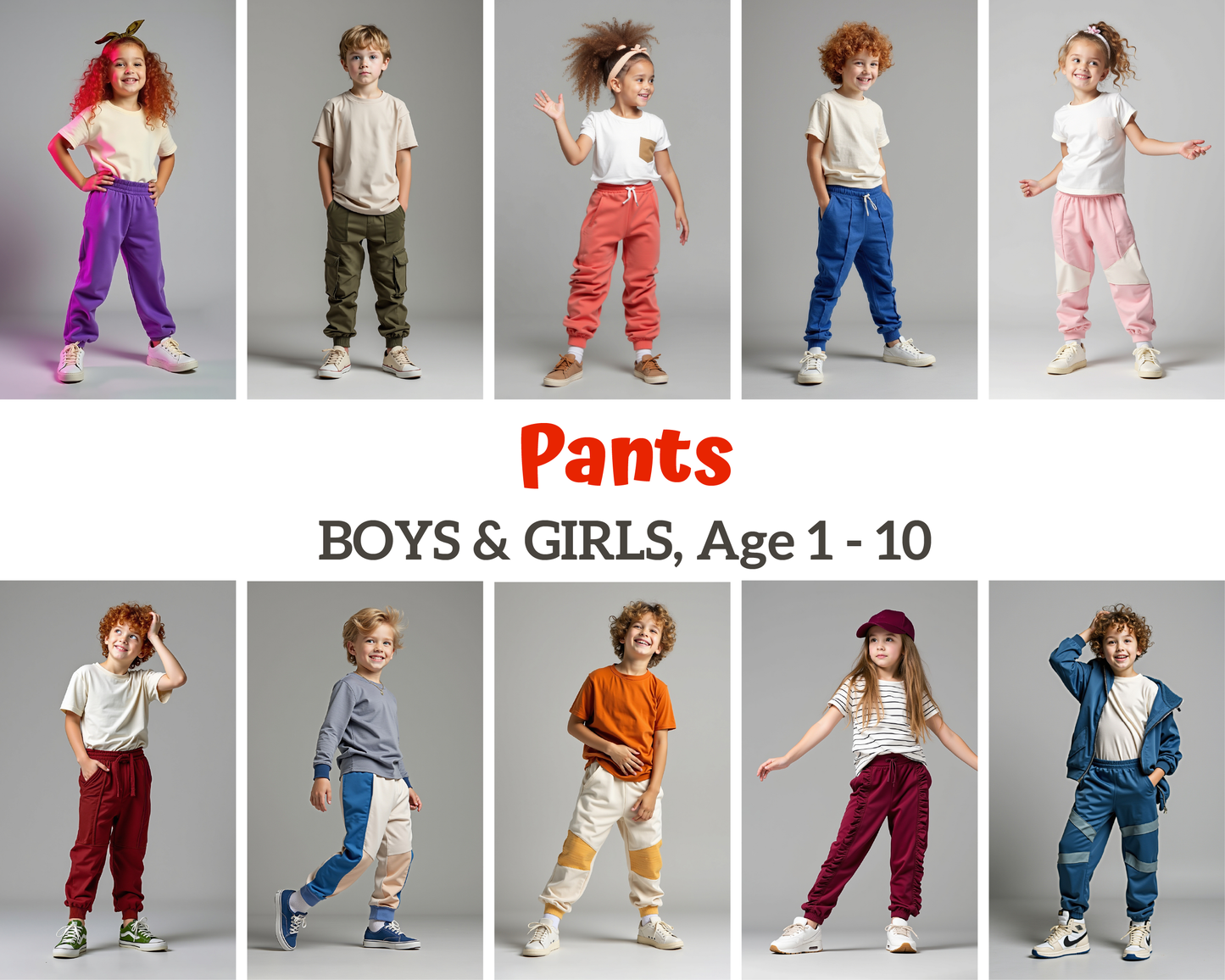 Sewing Bundle PDF - KIDS Sewing Patterns - Kids Sewing Tutorial - PDF Sewing Patterns - Indie Sewing Pattern - Age 0-10 Years