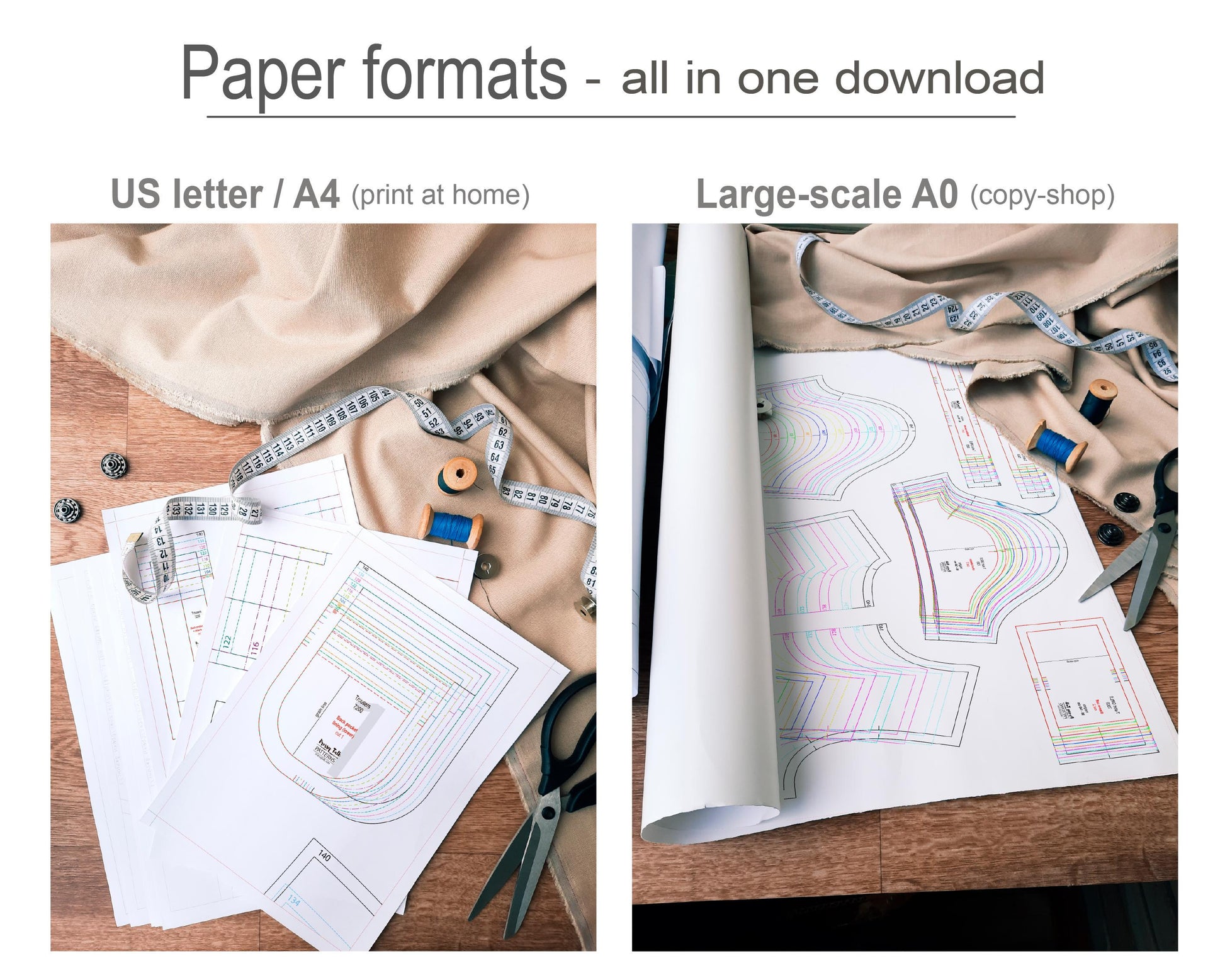 Boys Sewing Pattern Bundle PDF, Raglan Long Sleeve T-Shirt and Cargo Pants, Easy Beginner Patterns for Kids, Digital Sew Pattern Download
