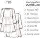 Girls Tiered Dress Sewing Pattern, PDF DIY Knee Length Dress with Frills, Ruffle Hem Pullover for Special Occasions