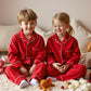 Kids Pajama Sewing Pattern with Video Tutorial, Woven Button-Down PJ Set, Lapel Collar DIY Sleepwear for Boys and Girls, PDF Pattern