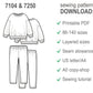 Girls Sewing Pattern Bundle PDF, Kids Sweatshirt and Legging Pants Pattern, Easy Beginner Sewing Patterns, Digital PDF Pattern Sew