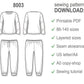 Kids Pajama Sewing Pattern PDF, DIY Knit Pajama Set for Boys and Girls, Long Sleeve Top and Pants Sleepwear