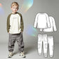 Boys Sewing Pattern Bundle PDF, Raglan Long Sleeve T-Shirt and Cargo Pants, Easy Beginner Patterns for Kids, Digital Sew Pattern Download