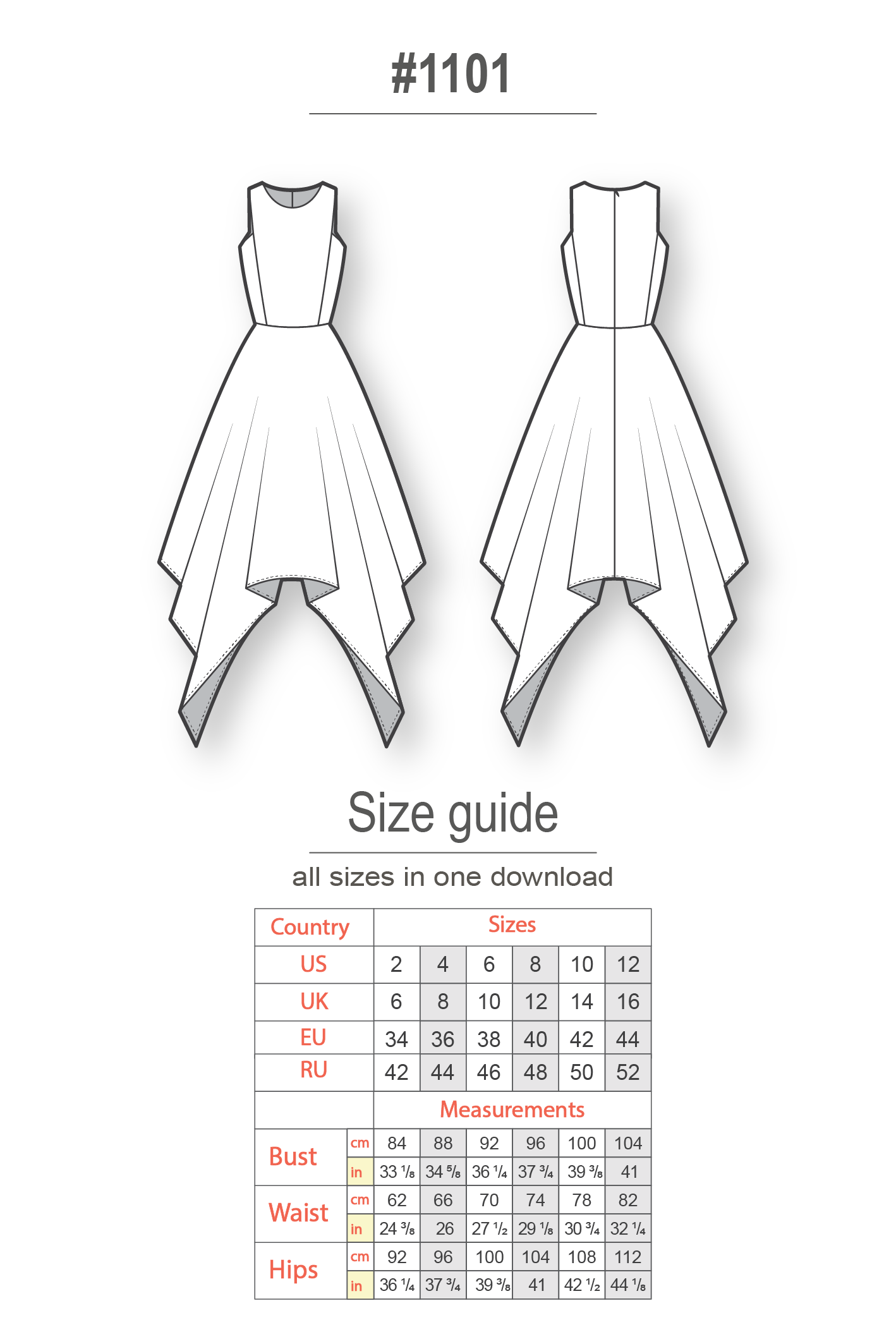 The Belize Loose Woven Top and Dress PDF sewing pattern and tutorial