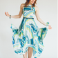 Handkerchief Hem Maxi Dress #1101