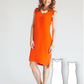 Cap Sleeve High Low Dress #1104