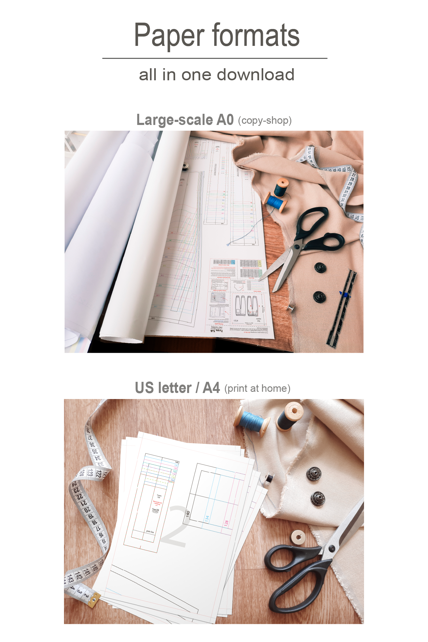 Skirt Pattern - PDF Sewing Patterns