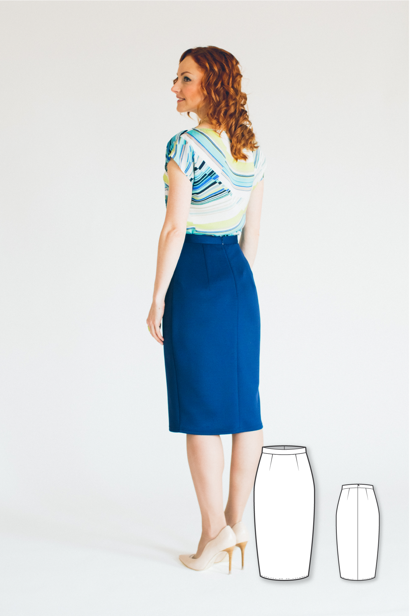 Sewing Pattern - Classic High Waisted Pencil Skirt – Dressy Talk