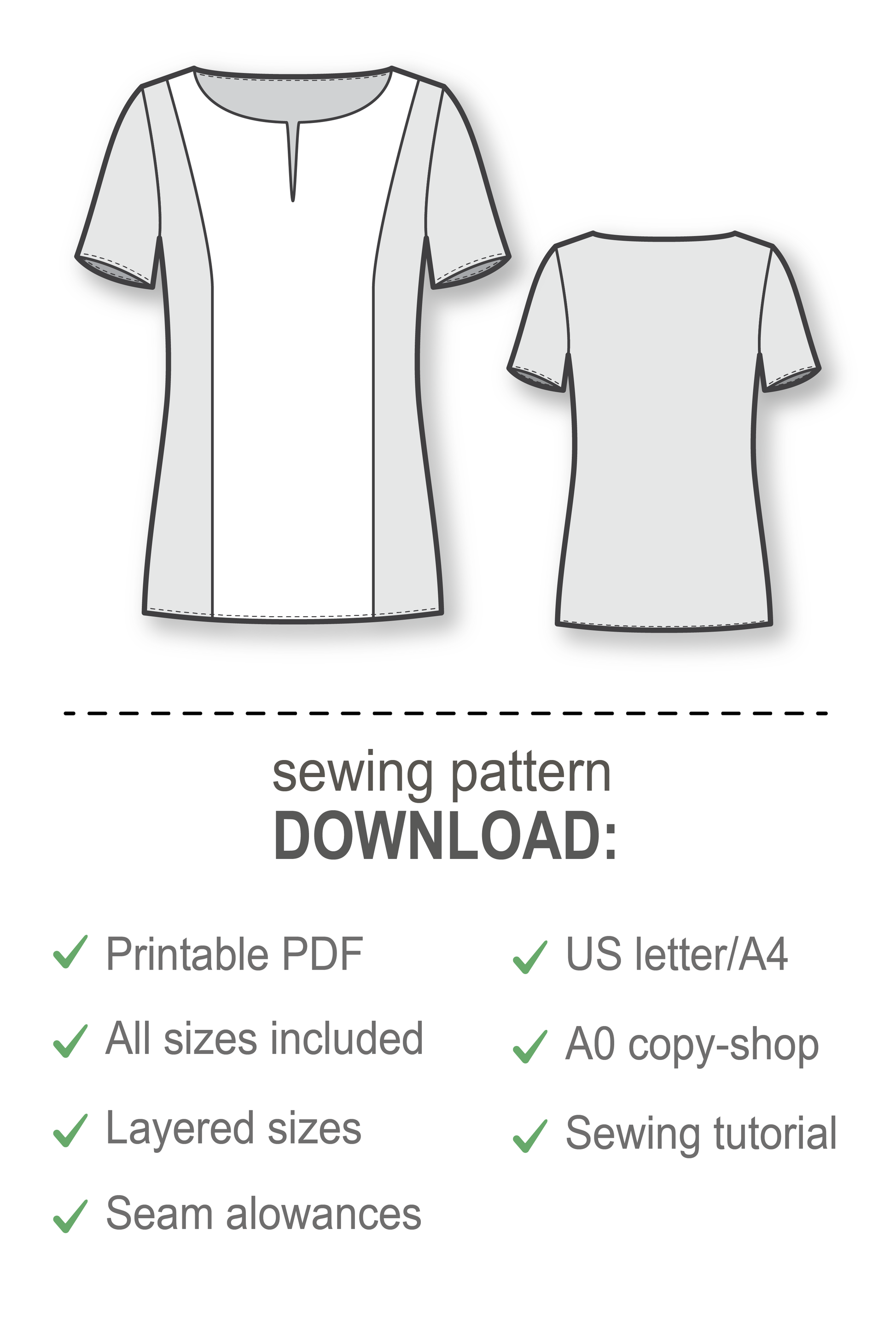 Sewing Pattern - Color Blocked Short Sleeve Top – Dressy Talk sewing-pattern-color-blocked-short-sleeve-top-dressy-talk