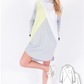 Color blocked Long Sleeve Shirtdress #3103