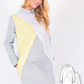Color blocked Long Sleeve Shirtdress #3103