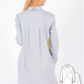 Color blocked Long Sleeve Shirtdress #3103