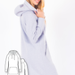 Sweatshirt Hooded Dress #3106