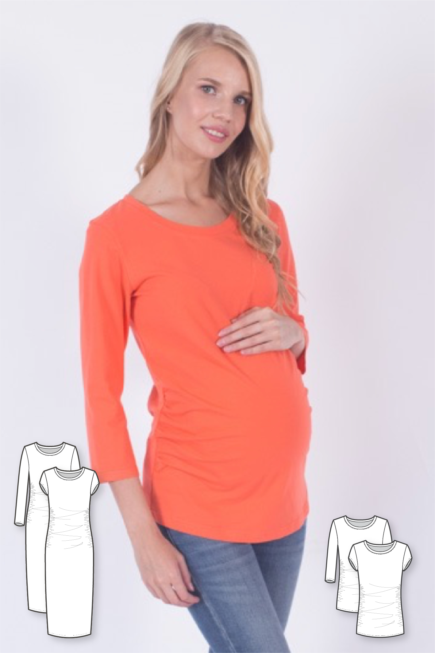Maternity Knit T-Shirt Dress #3113
