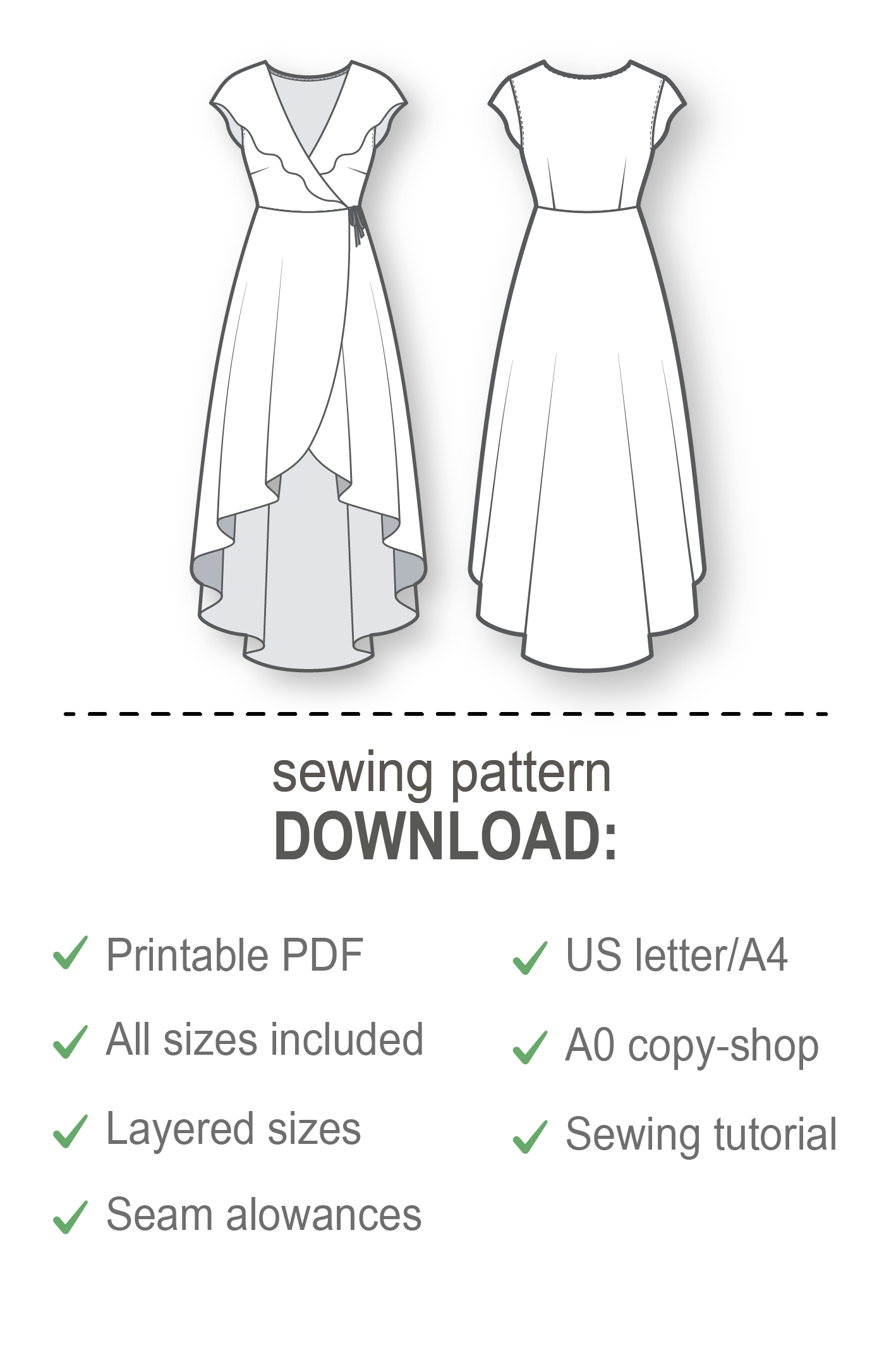 Sewing Pattern - Maternity Wrap Midi Dress – Dressy Talk sewing-pattern-maternity-wrap-midi-dress-dressy-talk