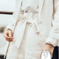 Elastic Waist Linen Shorts #6002