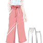 High Waist Ruffled Culottes Pattern #6007