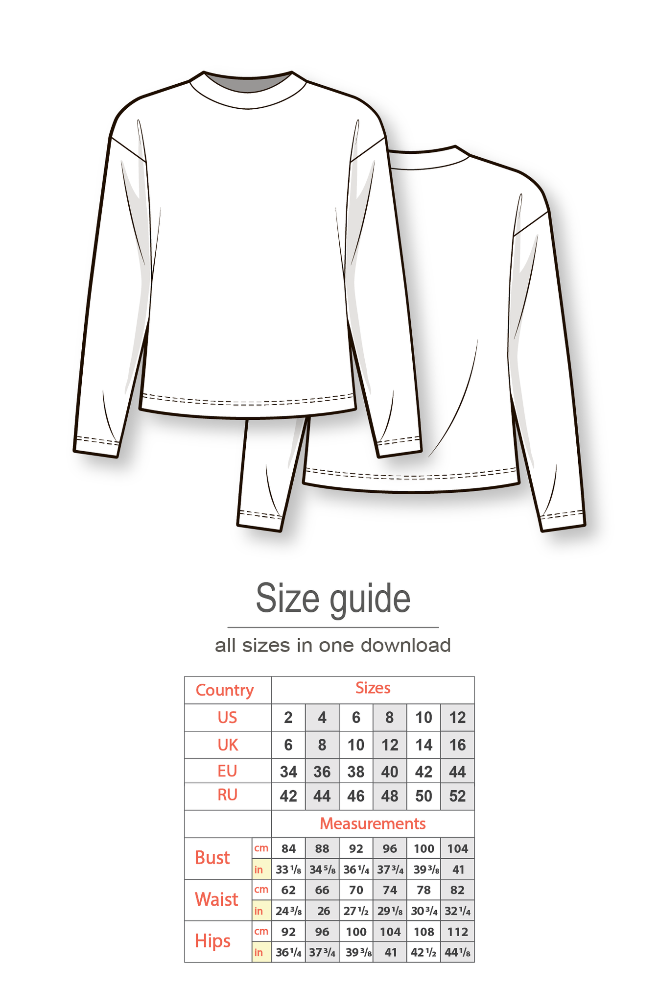 Drop shoulder knit sweatshirt with long sleeve and round neckline 602