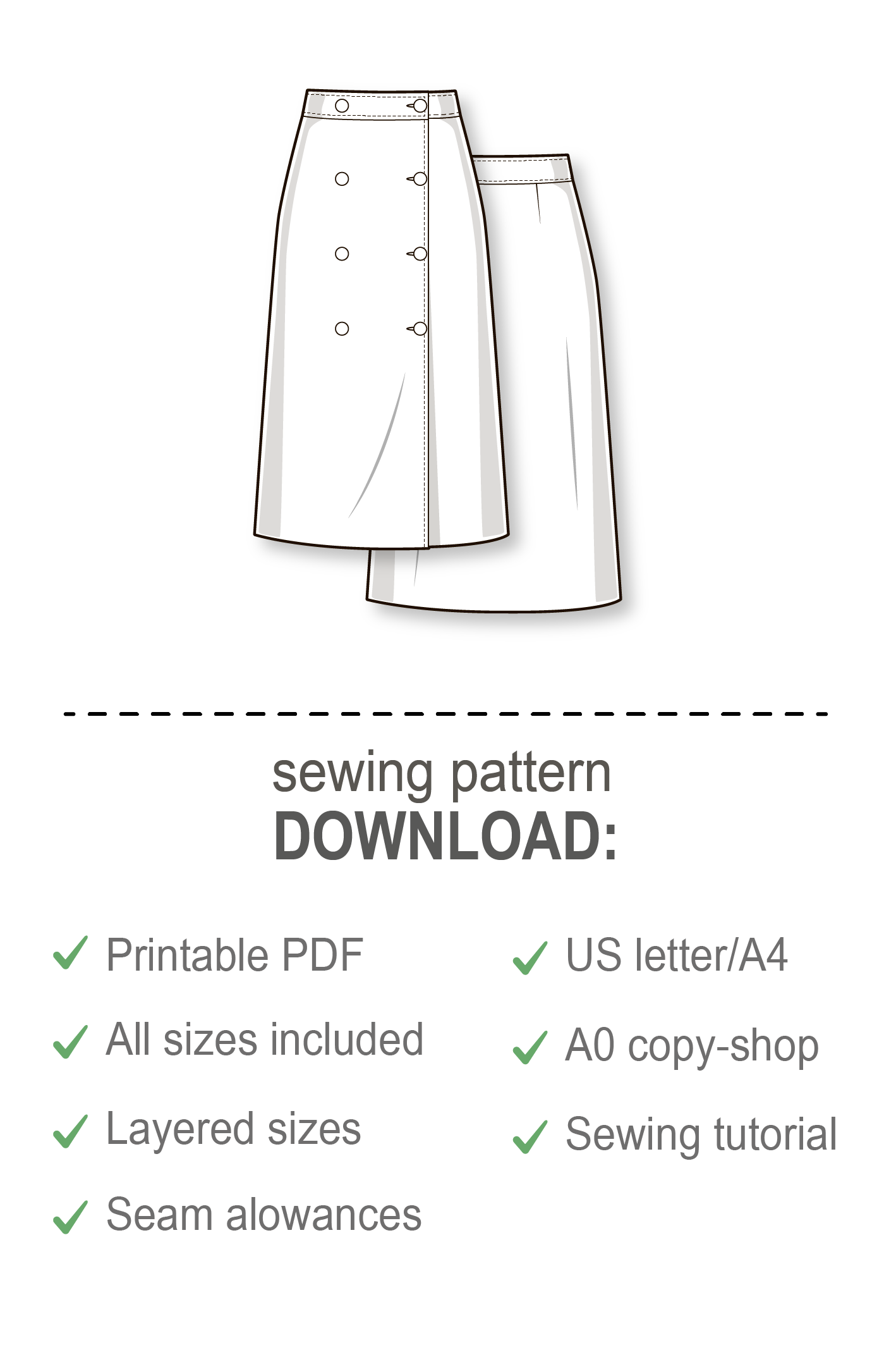 A line midi skirt tutorial deals