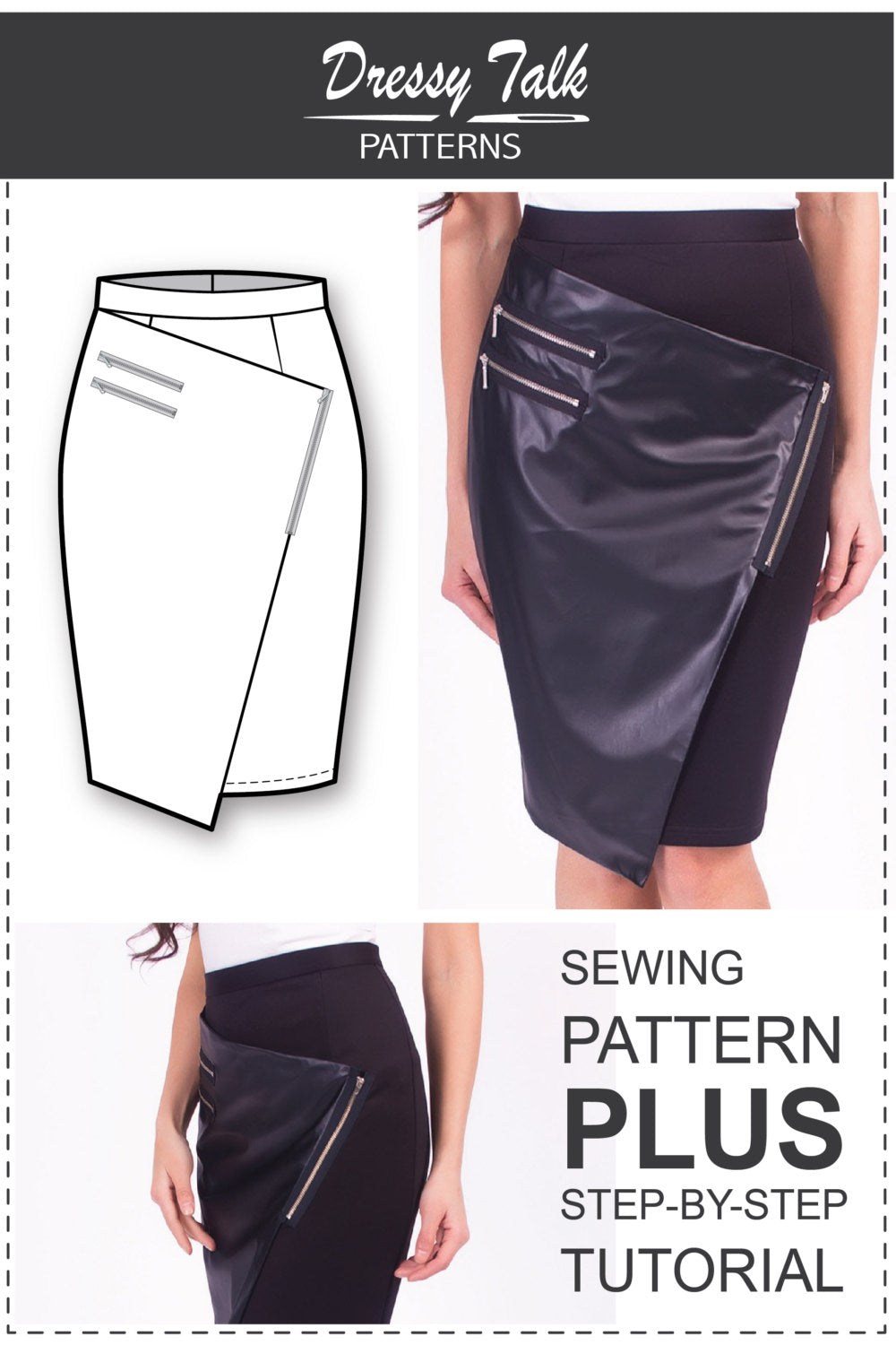 Wrap Skirt Pattern - Sewing Tutorials - Skirt Patterns - Wrap Skirt Tutorial - Fashion Patterns - Plus Size Sewing Patterns - Sewing Ideas